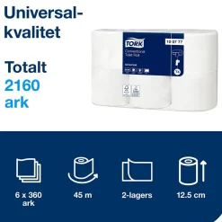Toalettpapper Tork T4 Universal 2-lg 45m