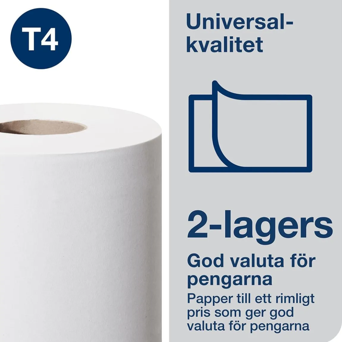 Toalettpapper Tork T4 Universal 2-lg 45m