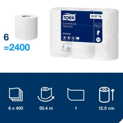 Toalettpapper Tork T4 Universal 1-lg Natur 51m