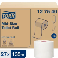 Toalettpapper Tork T6 Universal 1-lg Vit 135m