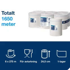 Torkrulle Tork M2 Advanced 1-lag Vit 245mmx275m
