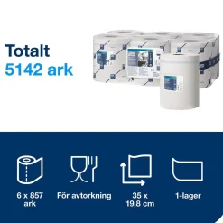 Torkrulle Tork M4 Reflex Advanced 1-lag Vit 198mmx300m