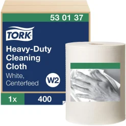 Torkrulle Tork W1/2/3 Kraftig 1-lag Vit 32cmx106m