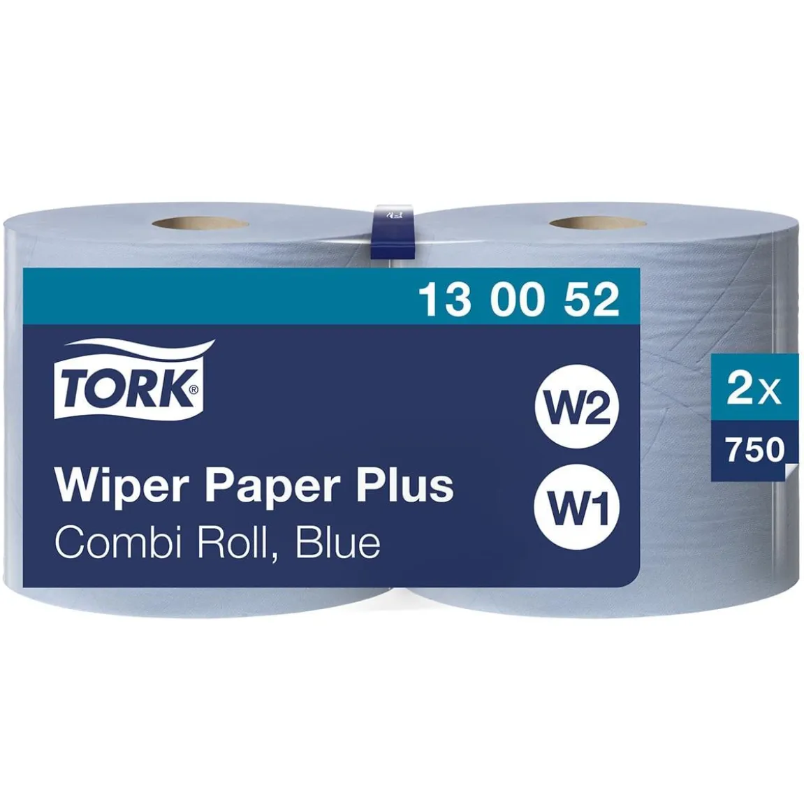 Torkrulle Tork W1/W2 Plus 2-lag QuickDr Blå 235mmx255m