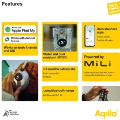 Tracker Aqiila Tagbird Inkl Ringklocka