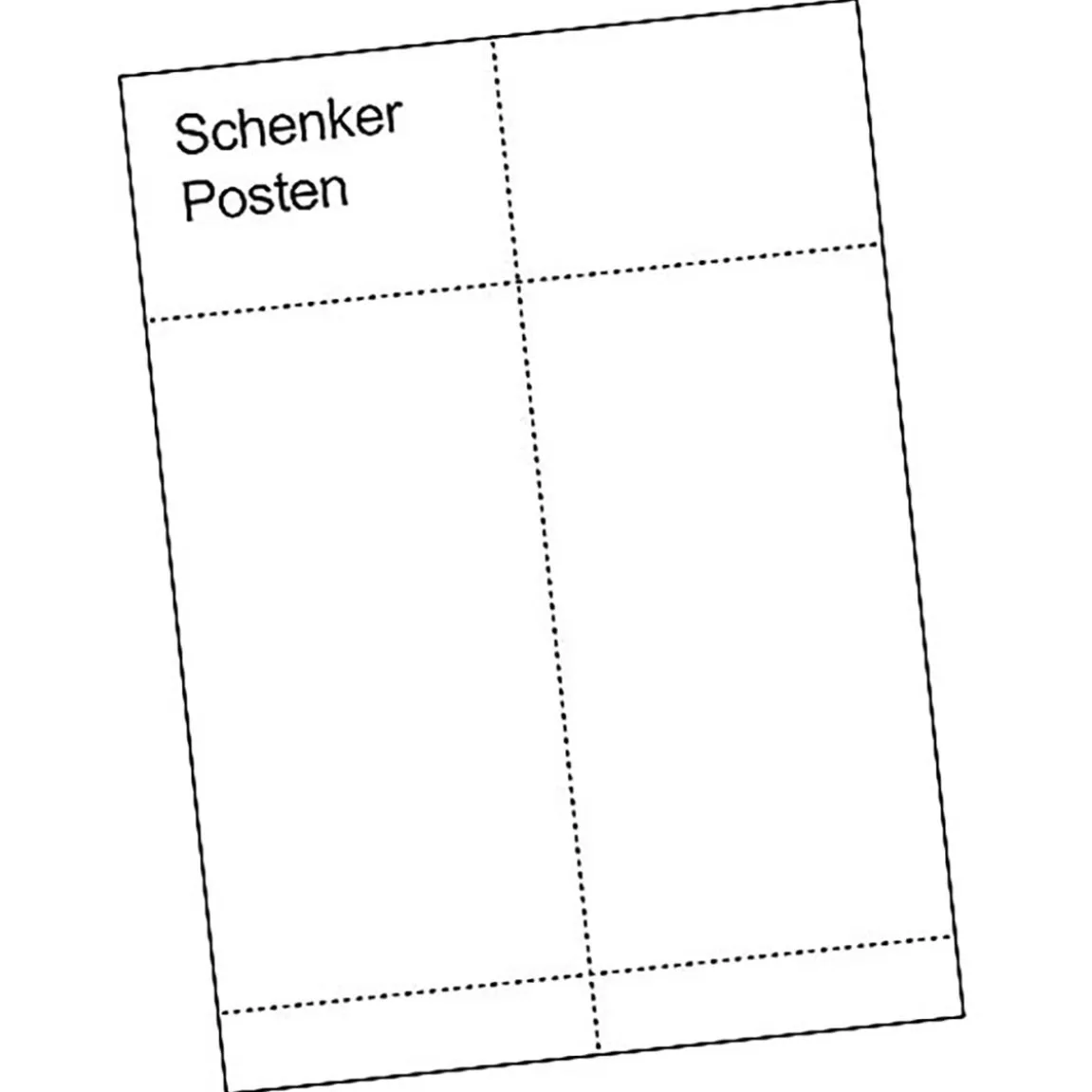 Transportetikett Laser Posten/Schenker 2/ark A4 104x268mm