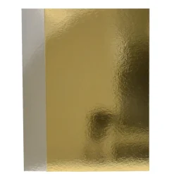Tårtbricka Rekt. Guld/Silver 300x400mm