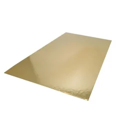 Tårtbricka Rekt. Guld/Silver 250x300mm