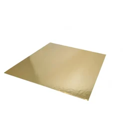Tårtbricka Rekt. Guld/Silver 300x300mm