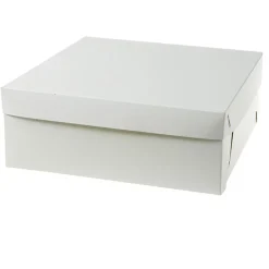 Tårtkartong botten vit 32x32x12cm