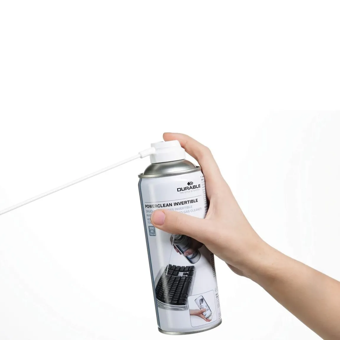 Tryckluftsspray Durable Powerclean Invertible 200ml
