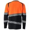 T-shirt Långärmad Mascot 25081-771 Marin/Varselorange 2XL