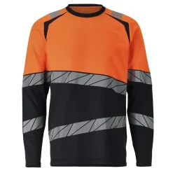 T-shirt Långärmad Mascot 25081-771 Marin/Varselorange 2XL