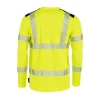 T-shirt långärm Worksafe 5710355 Klass 3 Varselgul/Svart 2XS