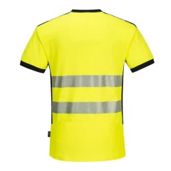 T-Shirt Portwest PW310 V-Ringad Varselgul S