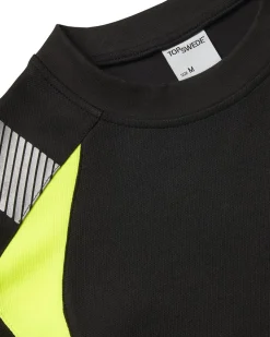 T-shirt Top Swede 600 Svart/Varselgul XS