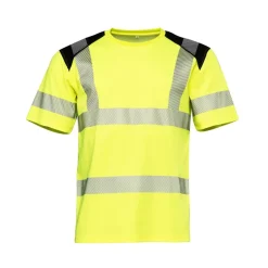 T-shirt Worksafe 5710350 Varselgul/Svart 2XS