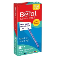 Tuschpenna Berol Broad Mixade Färger