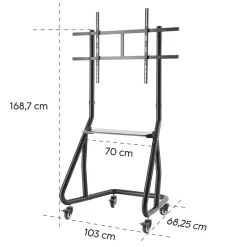 TV-Stativ Hama Trolley Med Hjul Upp till 100