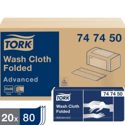 Tvättlapp Tork Advanced 6-lag Vit 25x19cm