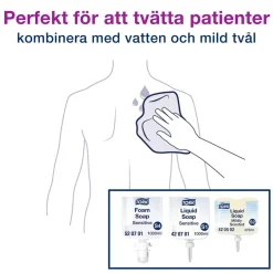 Tvättlapp Tork Premium 1-lag Vit 30x19cm