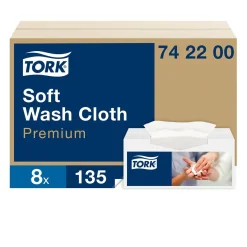 Tvättlapp Tork Premium 1-lag Vit 30x32cm