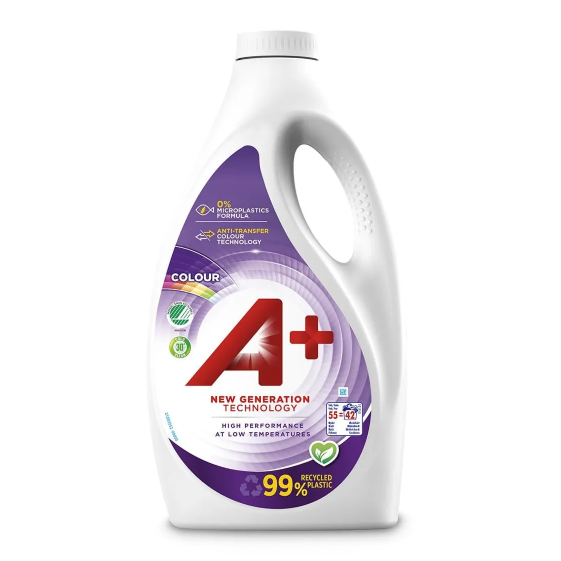 Tvättmedel A+ Color Flytande 2200ml