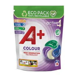 Tvättmedel A+ Color Tvättkapslar Active 4