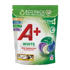 Tvättmedel A+ White Tvättkapslar Active 4