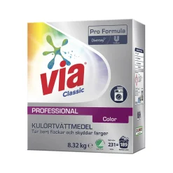 Tvättmedel Via Professional Color Plus Parfymerad 8,32kg