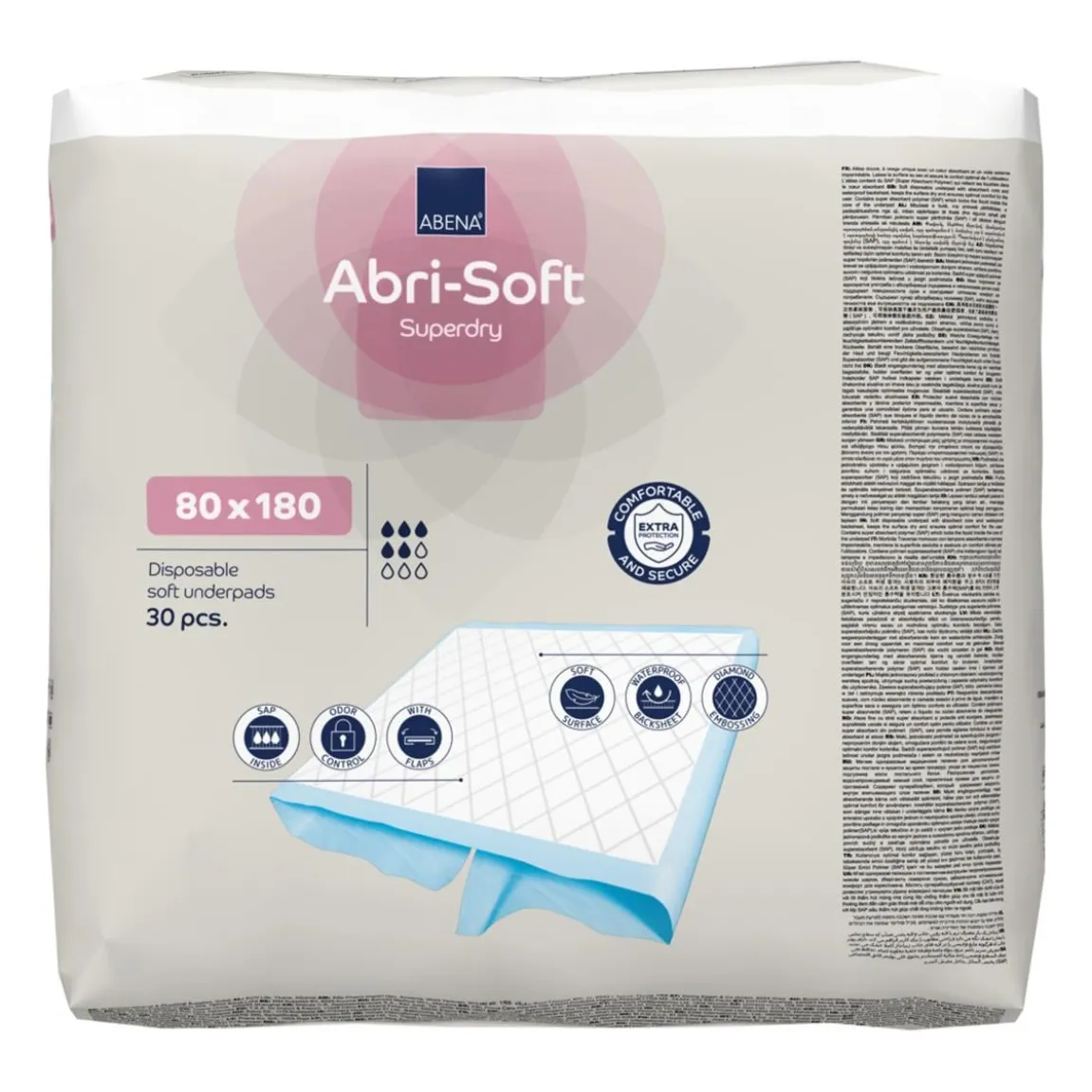 Underlägg Abena Abri-Soft Superdry 180x80cm
