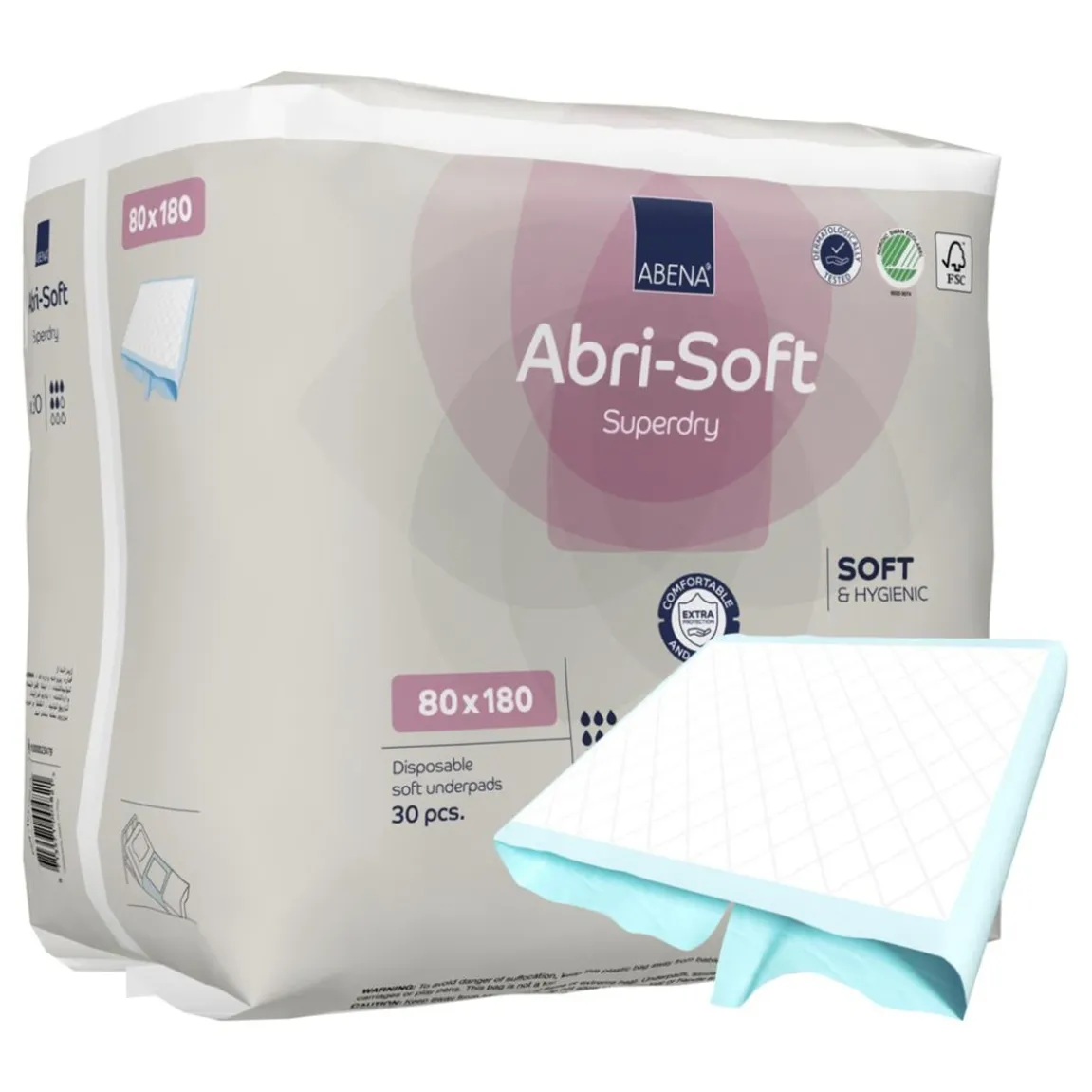 Underlägg Abena Abri-Soft Superdry 180x80cm