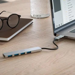 USB-Hub Hama USB-A 3.2 4st Portar Gbit/s USB-C-Adapter
