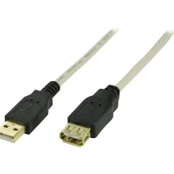 USB 2 kabel Deltaco A-A hane/hane 1,8m