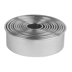 Utstickarsats Exxent Stansset Rund 2-9 cm, 11 st rostfritt