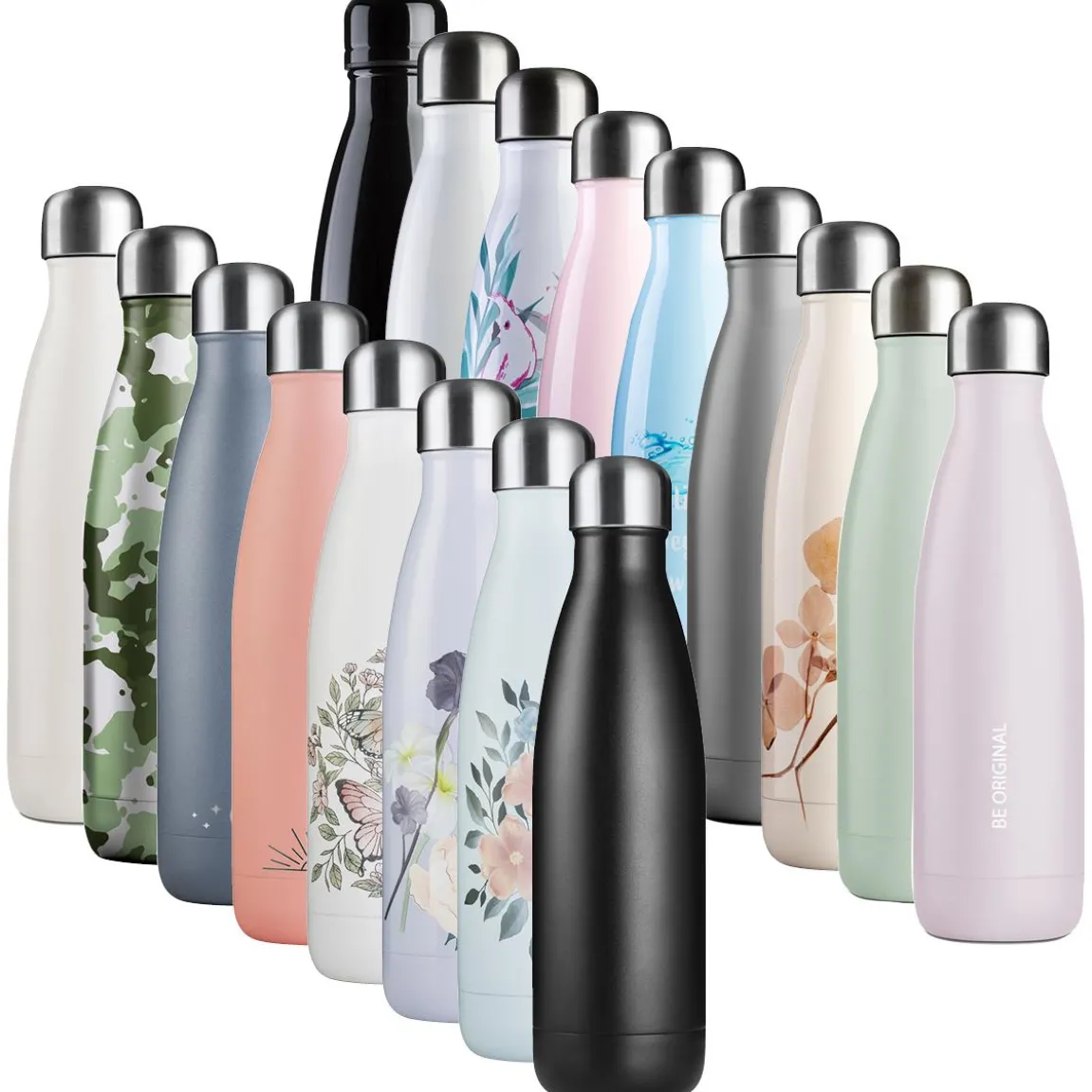 Vattenflaska JobOut Matte Grey 500ml