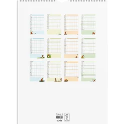 Väggkalender Burde 1760 Familjekalender Mamma Mu 2027 A3