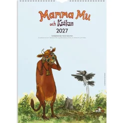 Väggkalender Burde 1760 Familjekalender Mamma Mu 2027 A3