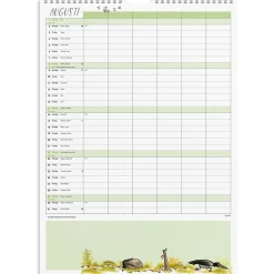 Väggkalender Burde 1760 Familjekalender Mamma Mu 2027 A3