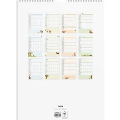 Väggkalender Burde 1760 Familjekalender Mamma Mu 2027 A3