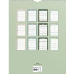 Väggkalender Burde 1759 Familjekalender Praktisk 2027
