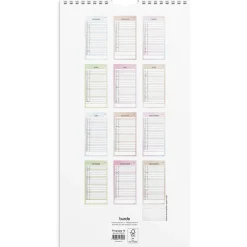Väggkalender Burde 1792 Familj Tydlig 2027