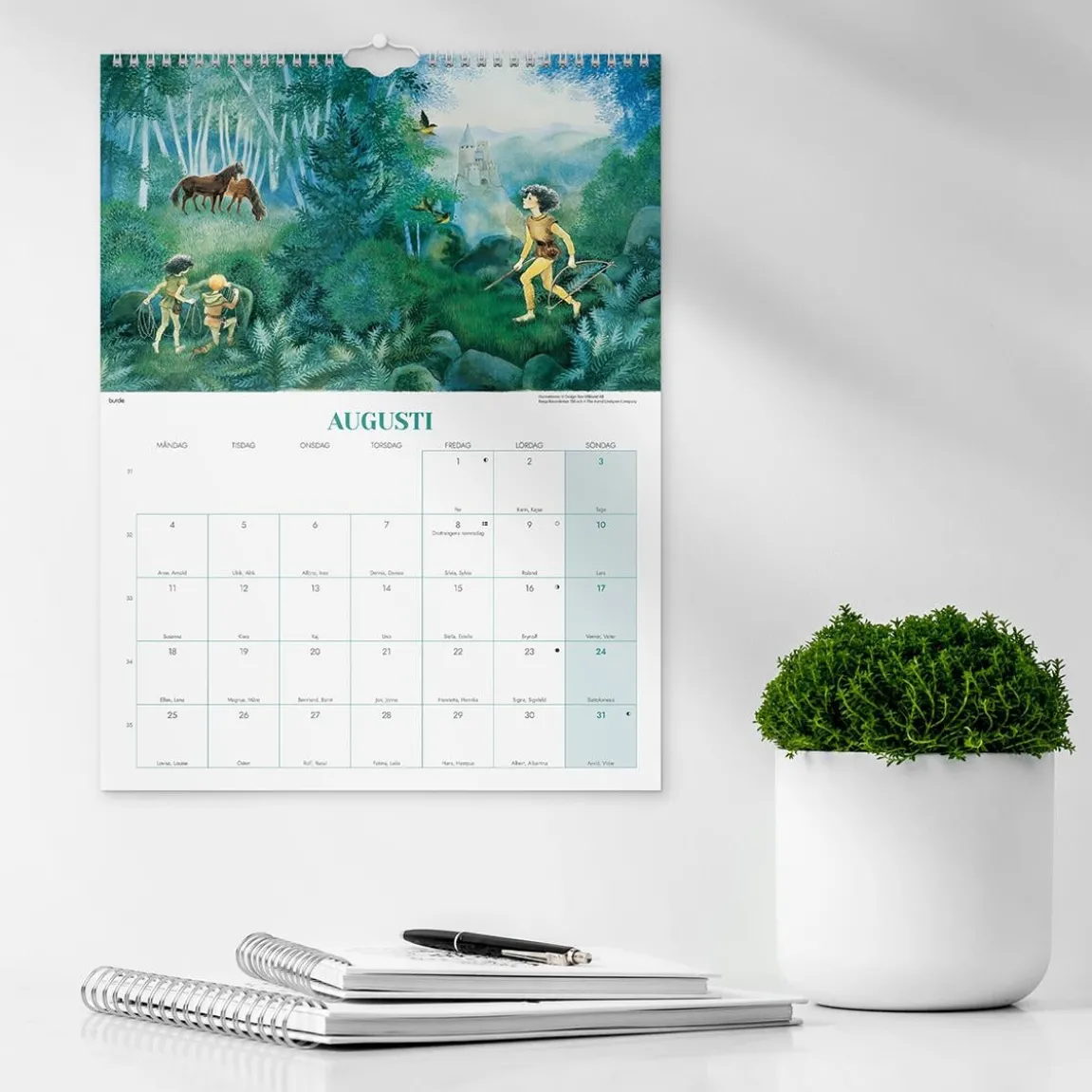 Väggkalender Burde 1782 Ilon Wikland 2027