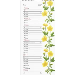 Väggkalender Burde 1779 Lilla Blomsterkalendern 2027