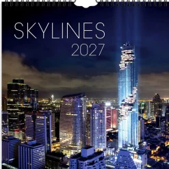 Väggkalender Burde 1795 Skylines 2027