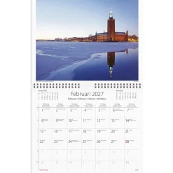 Väggkalender Burde 1729 Stockholm 2027
