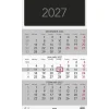 Väggkalender Burde 1745 Triplaner Elegant 2027