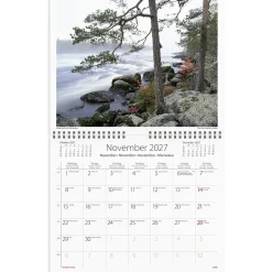 Väggkalender Burde 1735 Vår vackra skog 2027