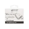 Väggladdare Gear 1xUSB-A 10W 2,4A Kabel USB-A till Lightning 1m