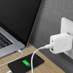 Väggladdare GP GaN PD 65W 2xUSB C/1xUSB A